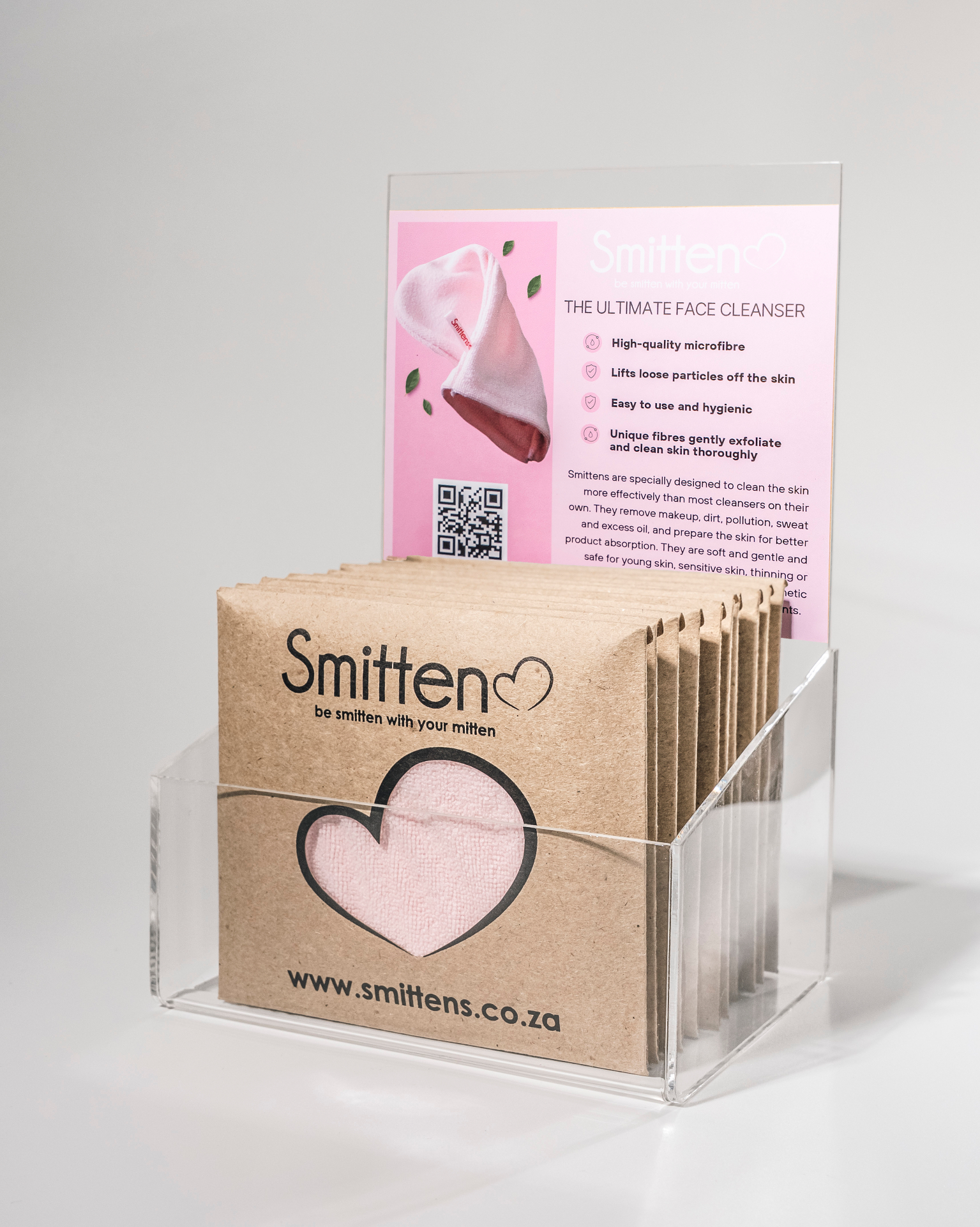 Kraft Smitten sachet display box with retail flyer